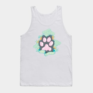 Grey Cat Toe Beans Tank Top